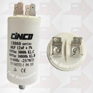 Condensador Permanente 12UF