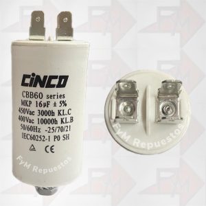 Condensador Permanente 16UF