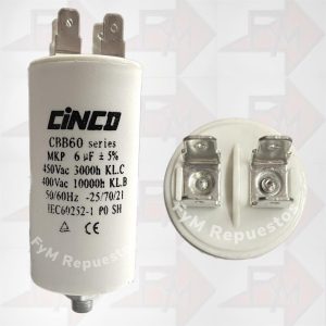 Condensador Permanente 6UF