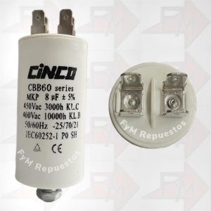 Condensador Permanente 8UF
